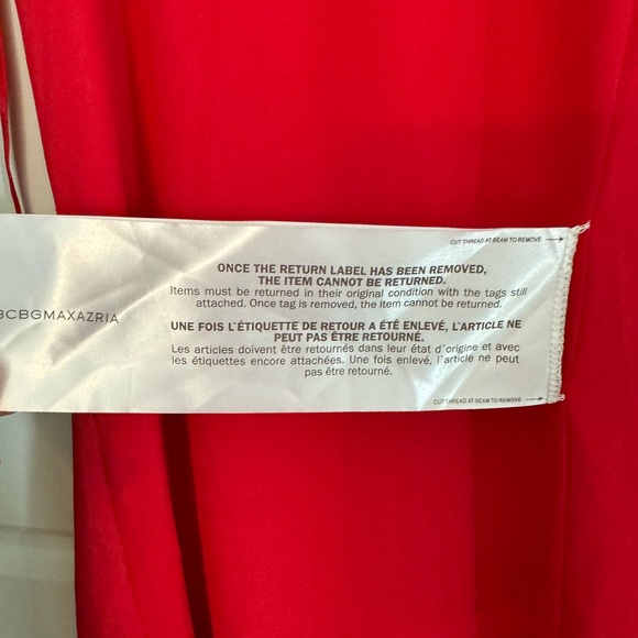 BCBGMAXAZRIA Red Berry Hi-Low Sleeveless Dress Size Small - Picture 6 of 6